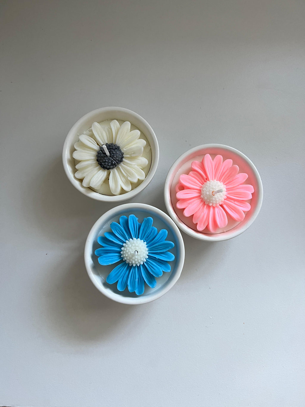 Daisy Flower Candle
