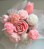 Peony & Rose Candle Bouquet