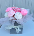 Peony & Rose Candle Bouquet